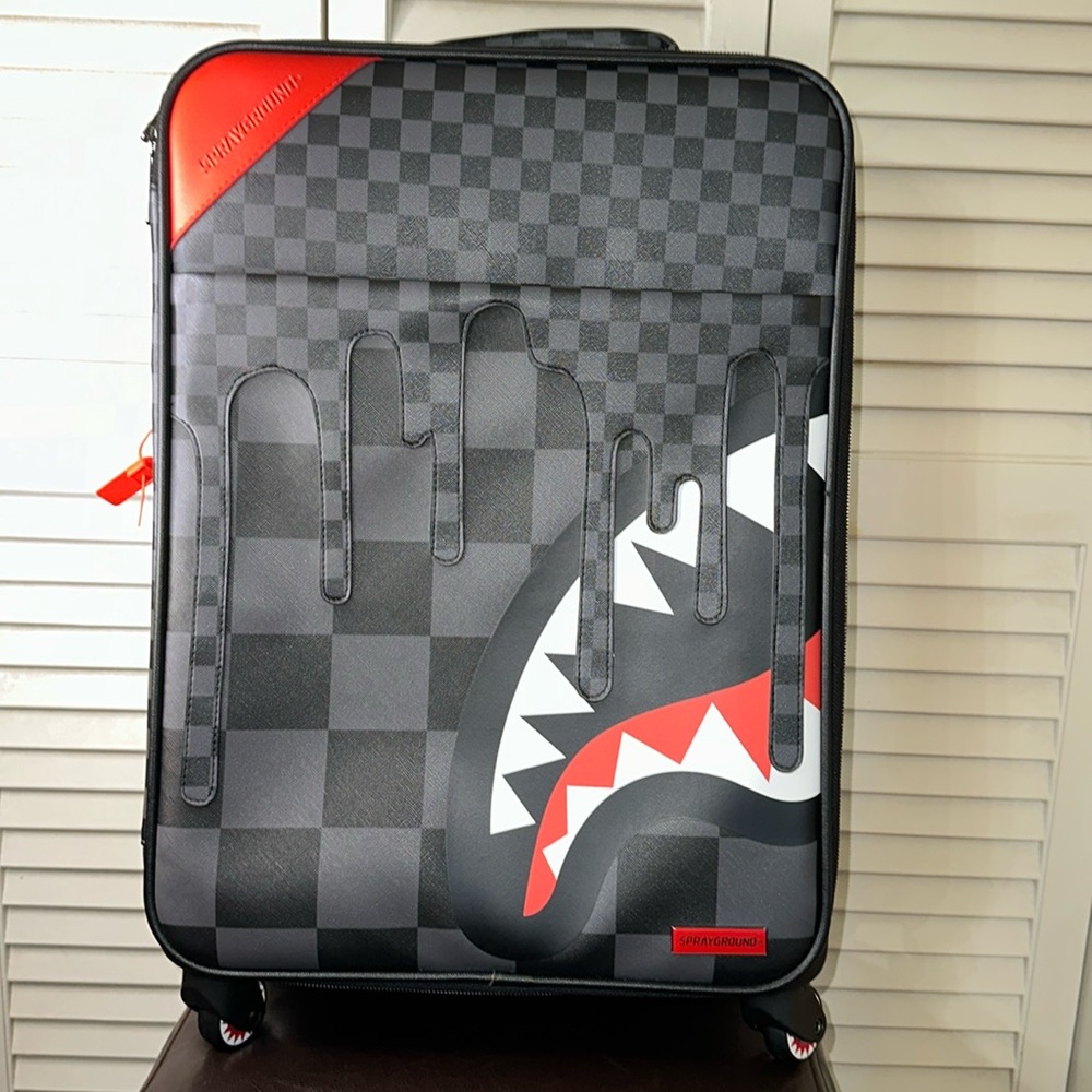 Sprayground 🦈 XTC Grey Sharks in Paris Jetsetter Carry on Luggage…